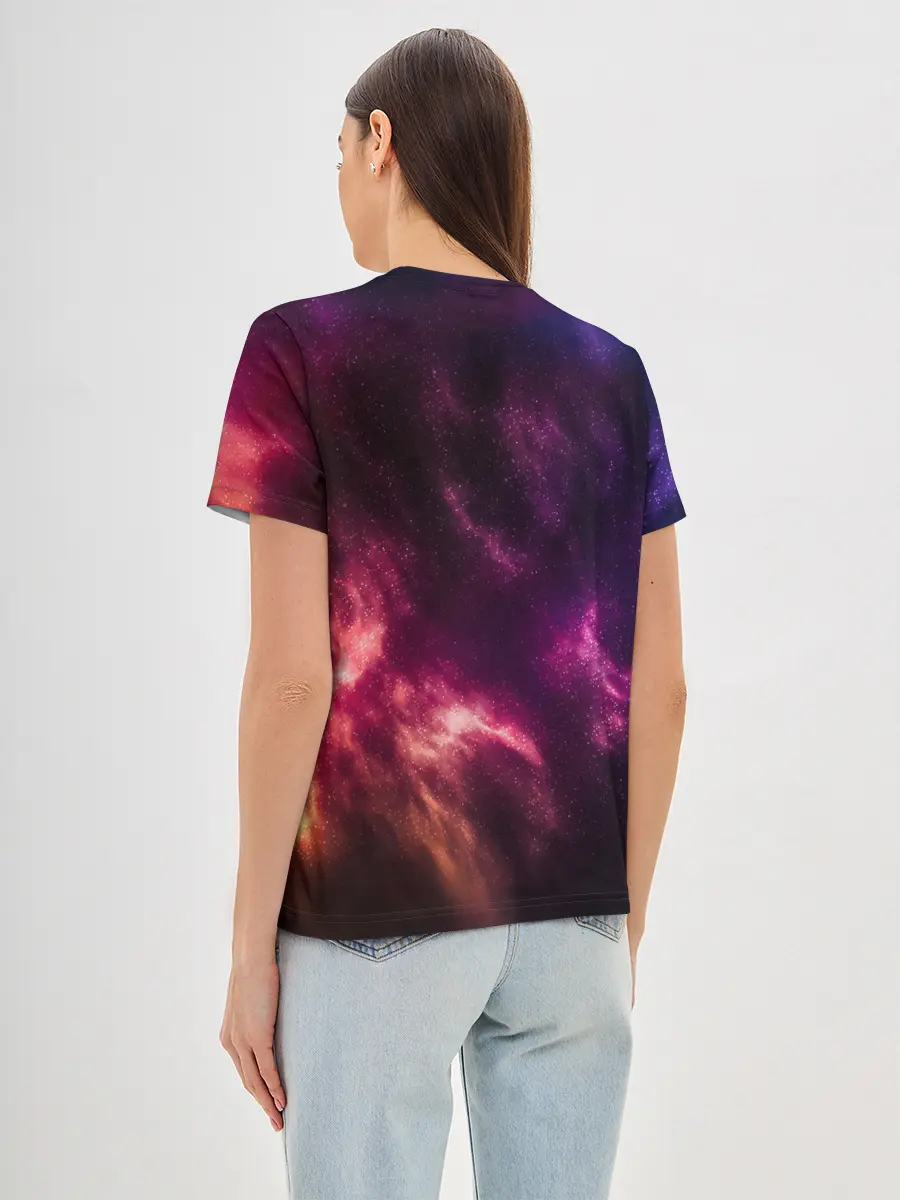 Женская базовая футболка / КОСМОС