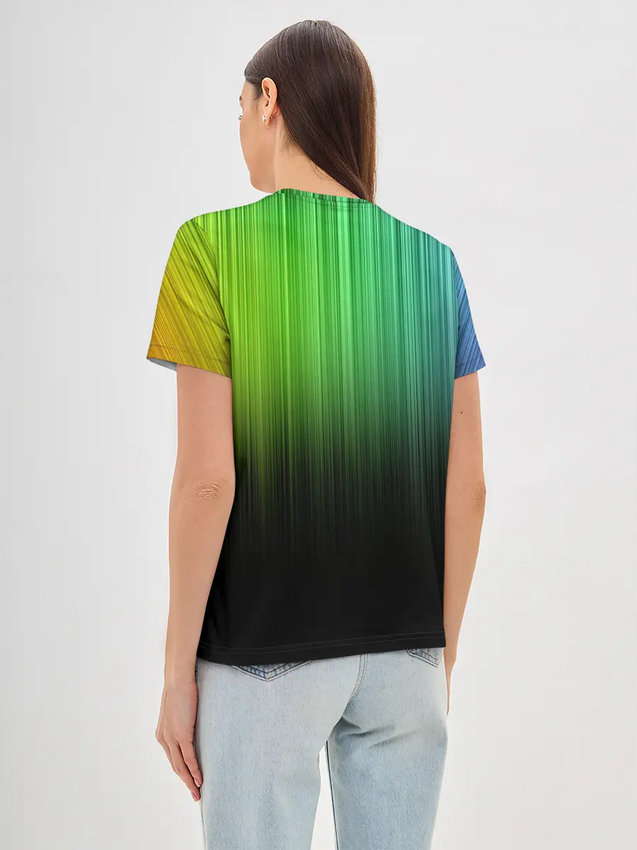 Женская базовая футболка / Неоновый Свет