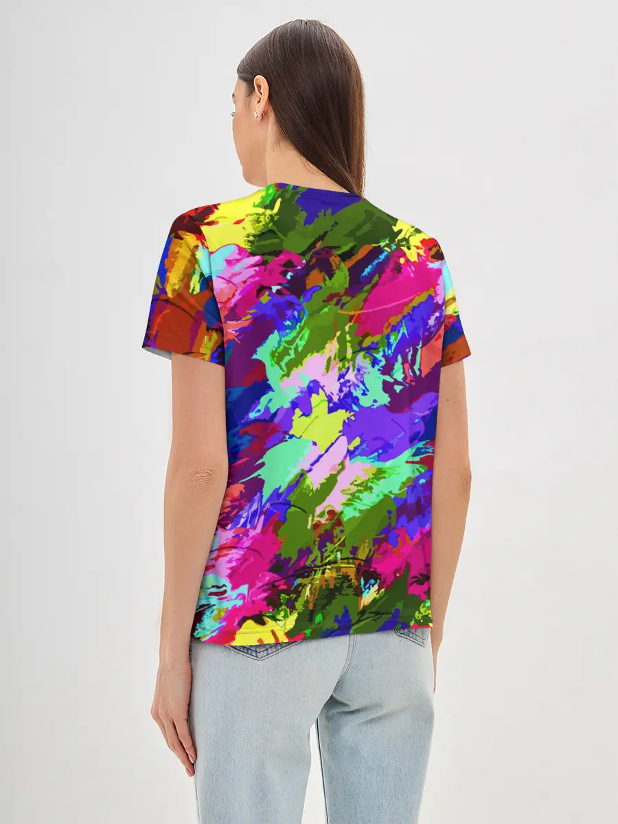 Женская базовая футболка / Краска