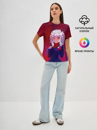 Женская базовая футболка / Cute Modeus