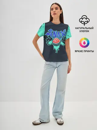 Женская базовая футболка / Снакс | LOL