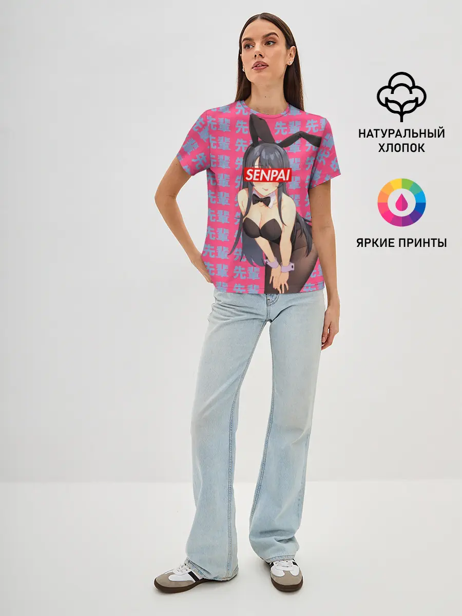 Женская базовая футболка / Anime