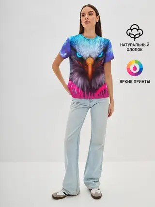 Женская базовая футболка / Взгляд орла