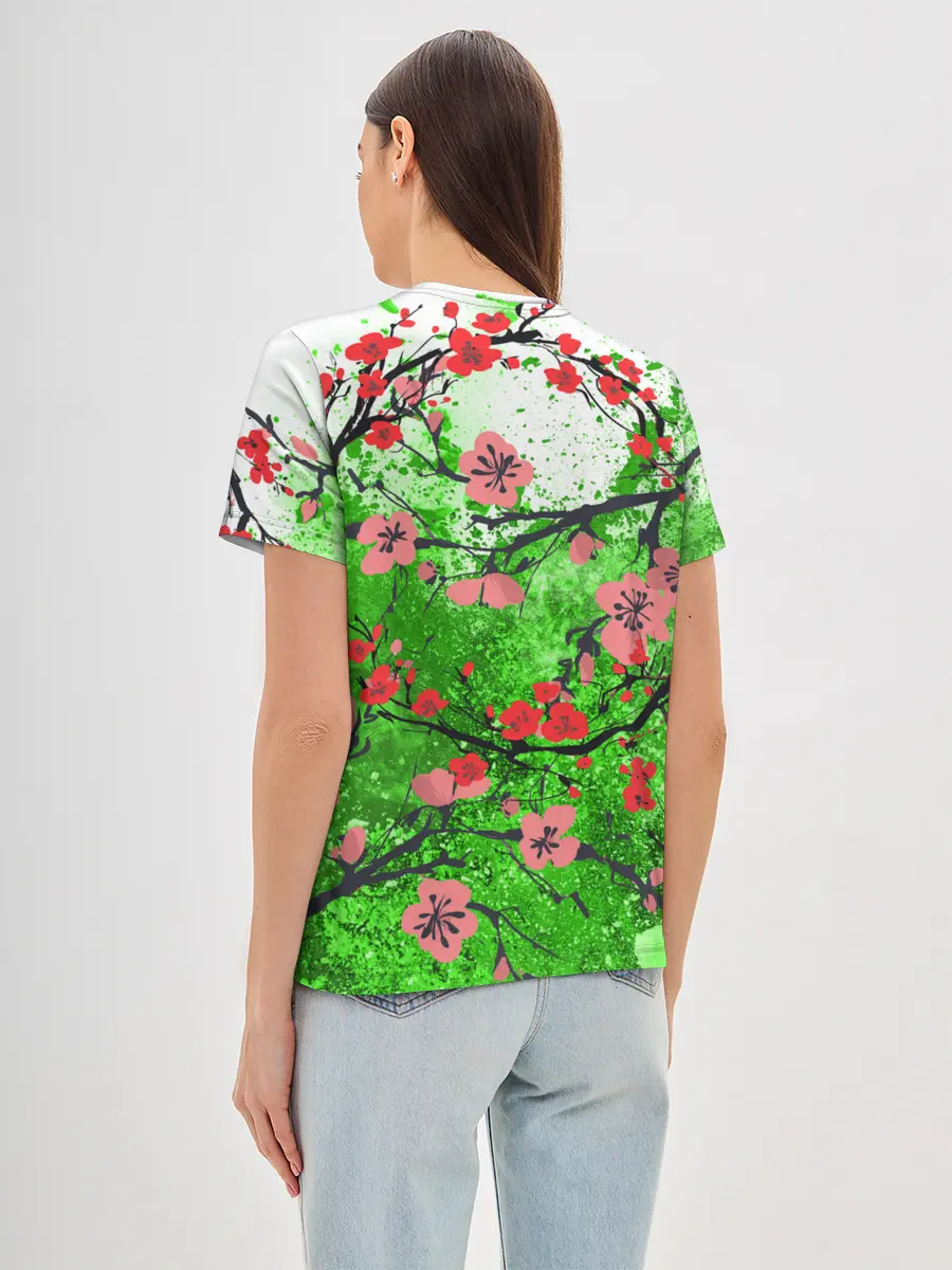 Женская базовая футболка / Сакура | Sakura