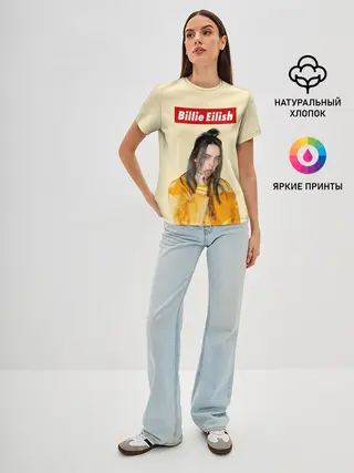 Женская базовая футболка / BILLIE EILISH.