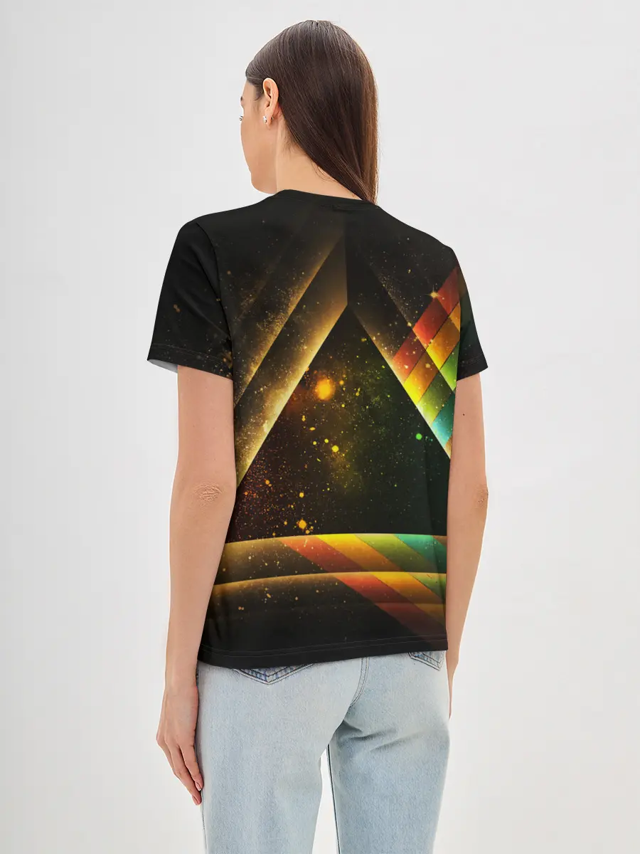 Женская базовая футболка / КОСМОС НЕОН