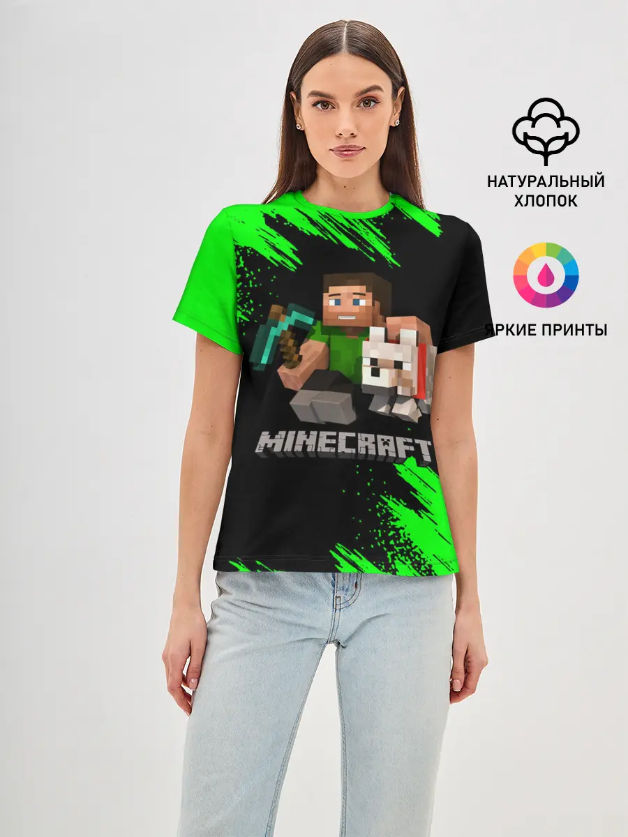 Женская базовая футболка / MINECRAFT