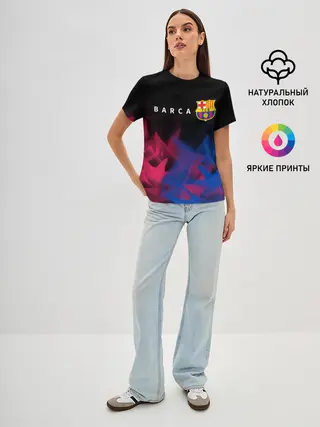 Женская базовая футболка / BARCELONA / БАРСЕЛОНА