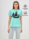 Женская базовая футболка / Корабль