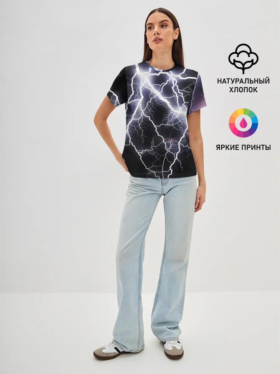 Женская базовая футболка / Молния