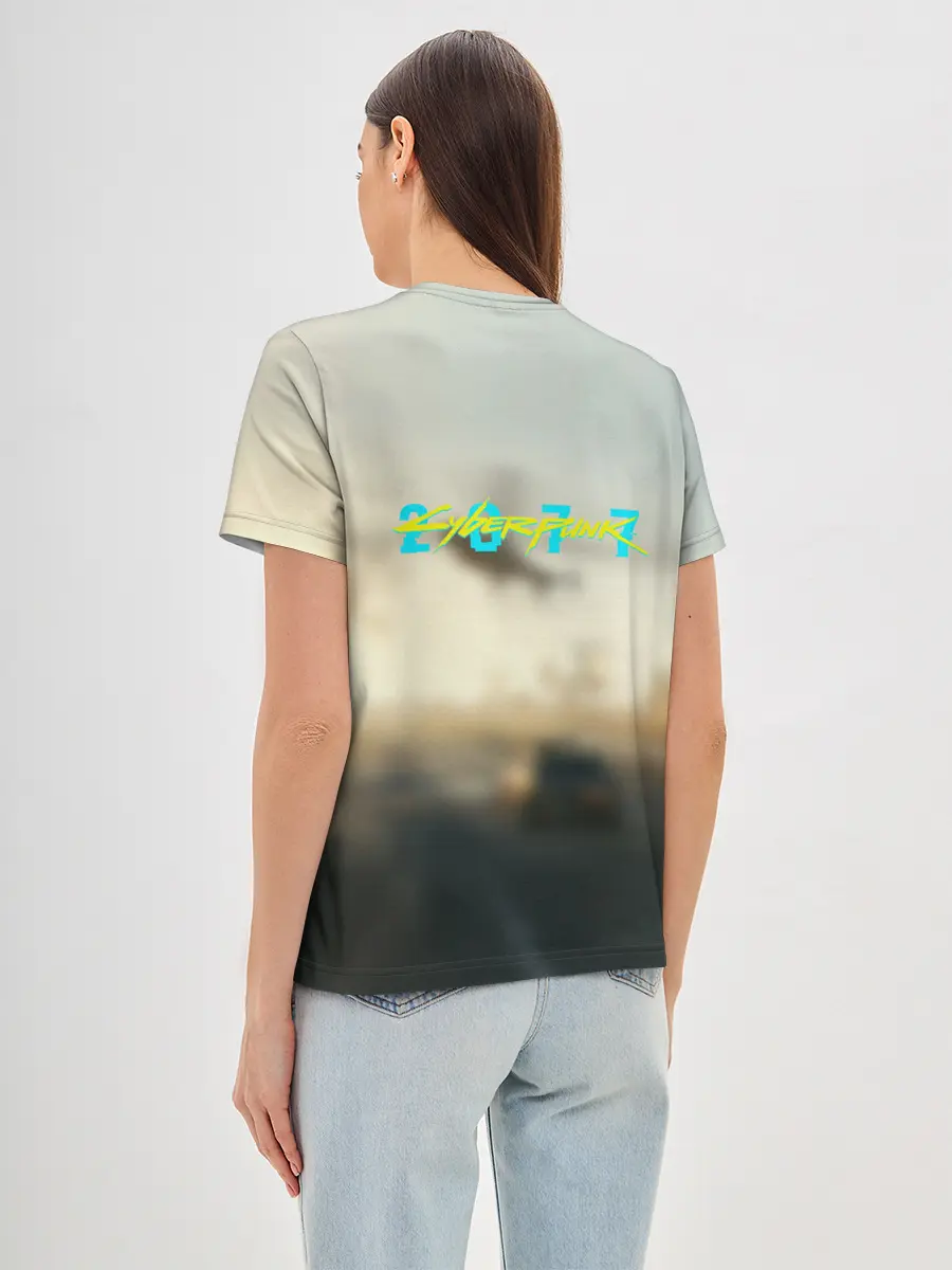 Женская базовая футболка / CYBERPUNK 2077 | КИБЕРПАНК