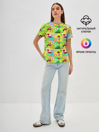 Женская базовая футболка / Поэзия губ