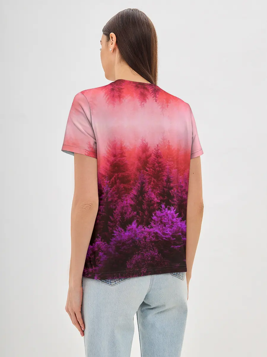 Женская базовая футболка / КРАСНАЯ ОСЕНЬ