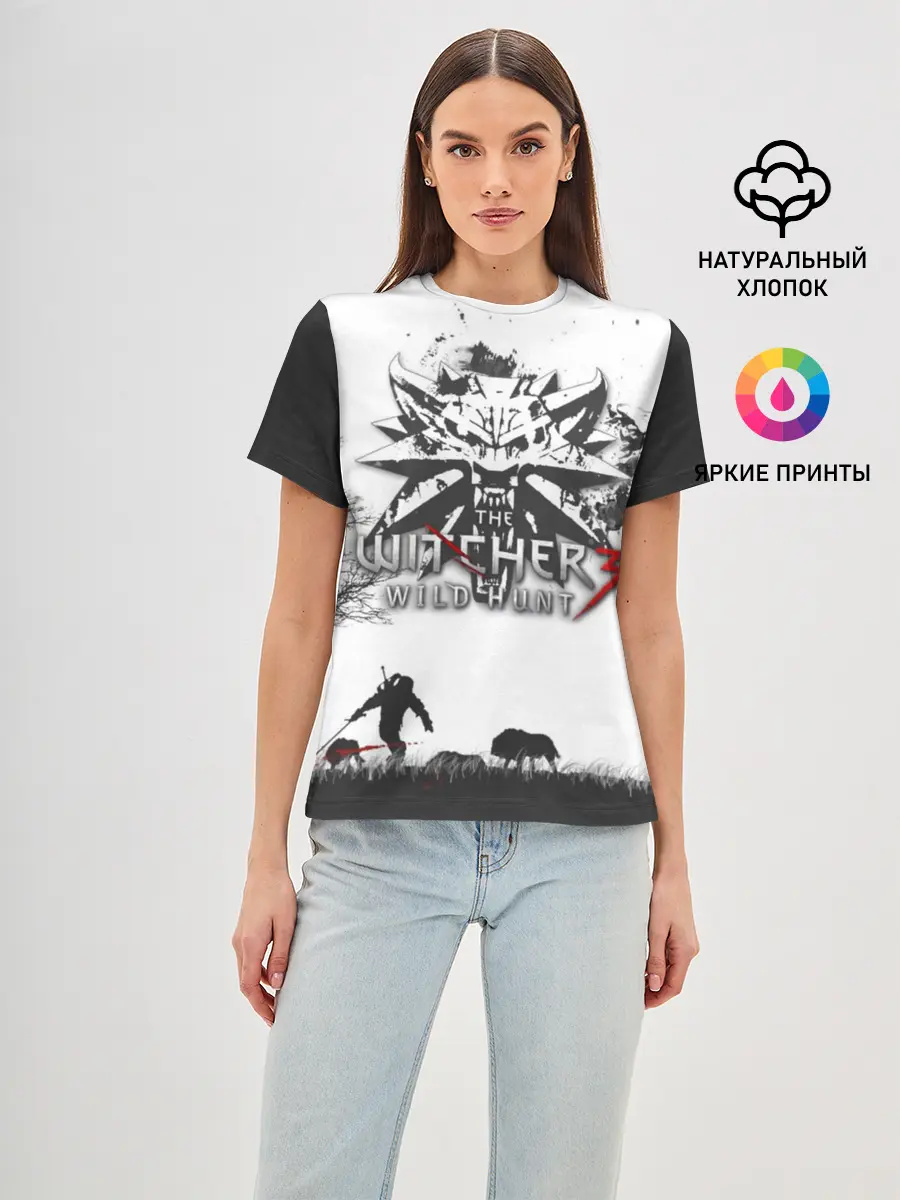 Женская базовая футболка / The Witcher 3: Wild Hunt