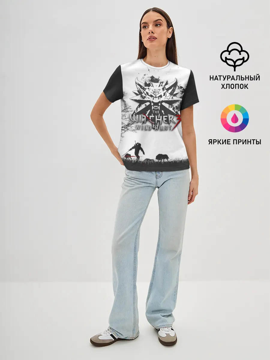 Женская базовая футболка / The Witcher 3: Wild Hunt