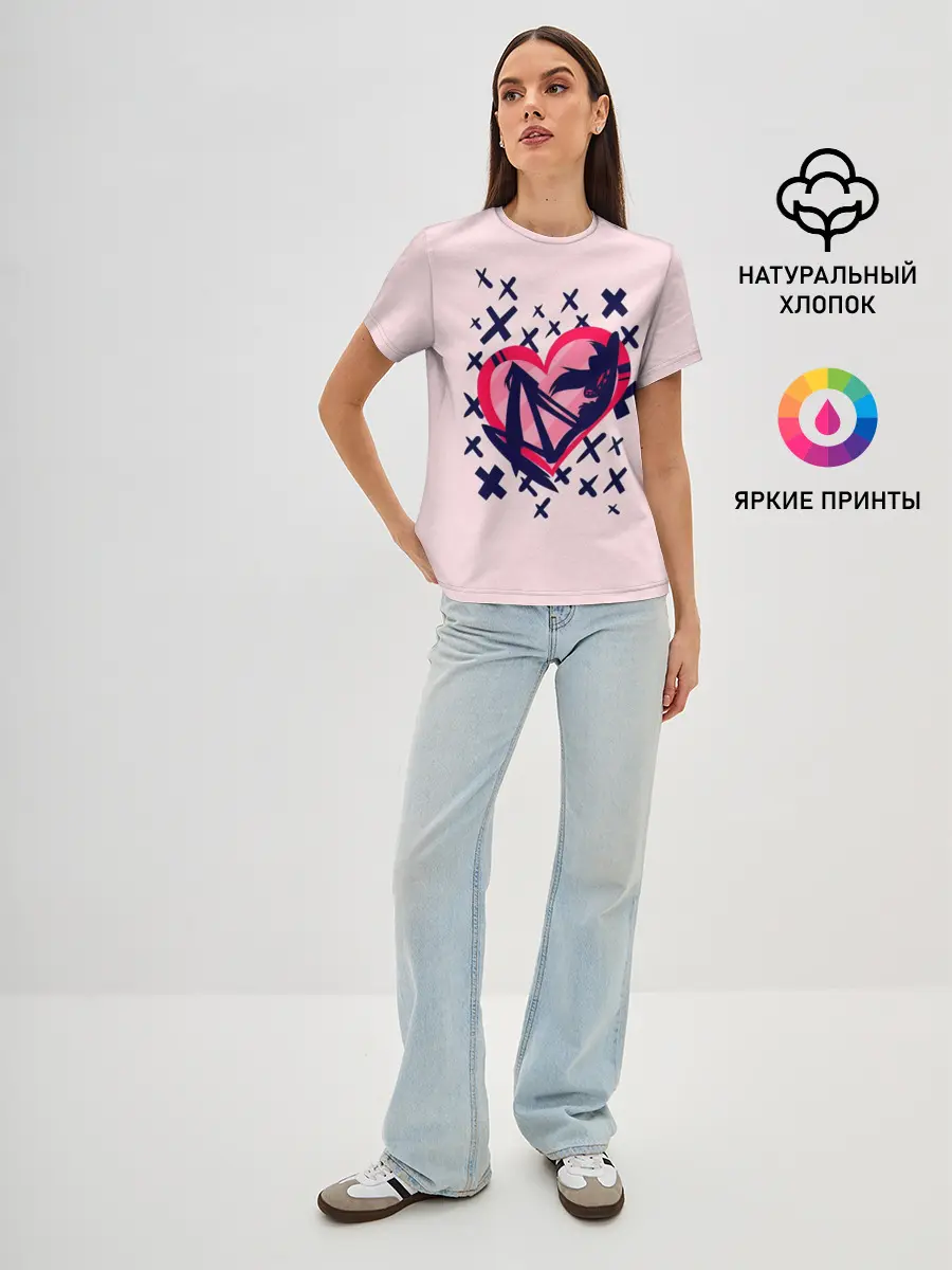 Женская базовая футболка / Отель Хазбин