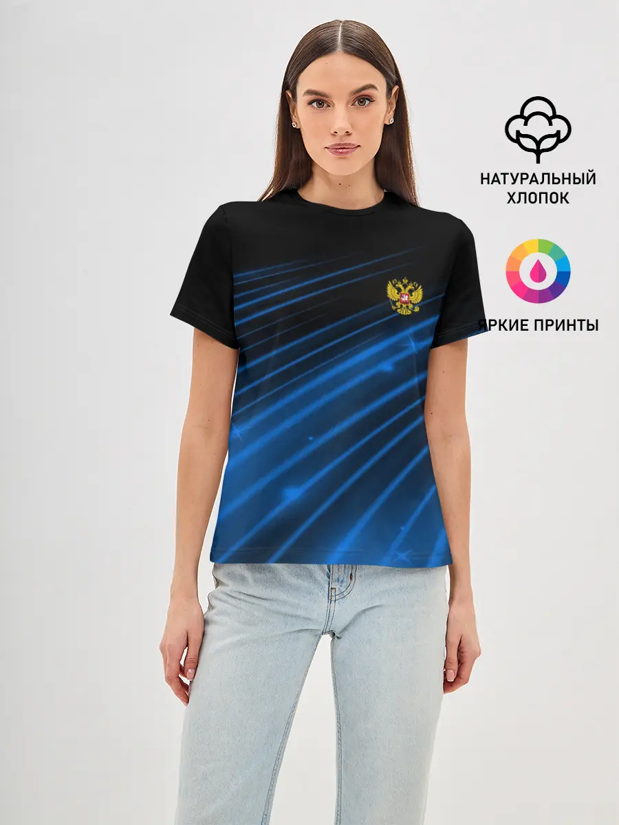 Женская базовая футболка / Russia Sport 2018 uniform
