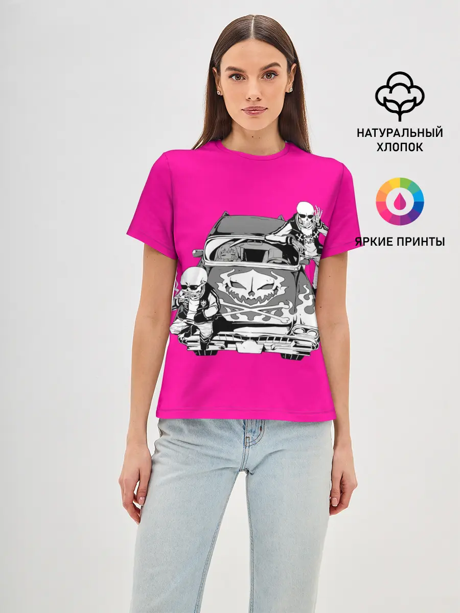 Женская базовая футболка / Undertales bros