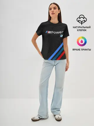 Женская базовая футболка / BMW POWER CARBON