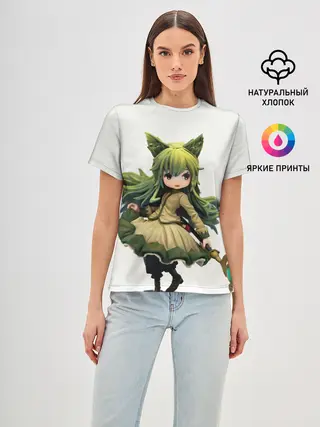 Женская базовая футболка / Mylne and the Forest Gift