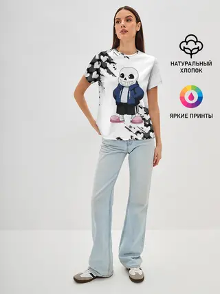 Женская базовая футболка / UNDERTALE