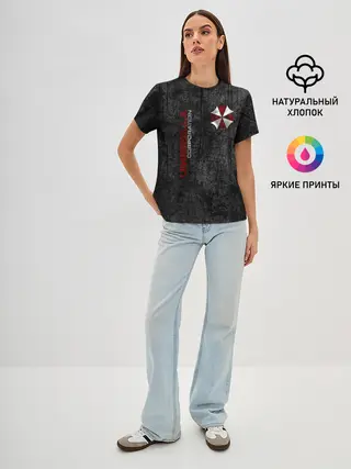 Женская базовая футболка / Umbrella corporation