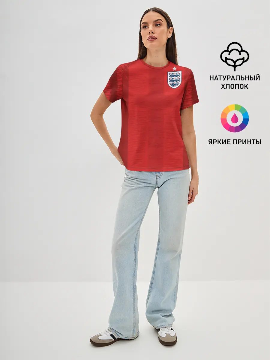 Женская базовая футболка / England away WC 2018