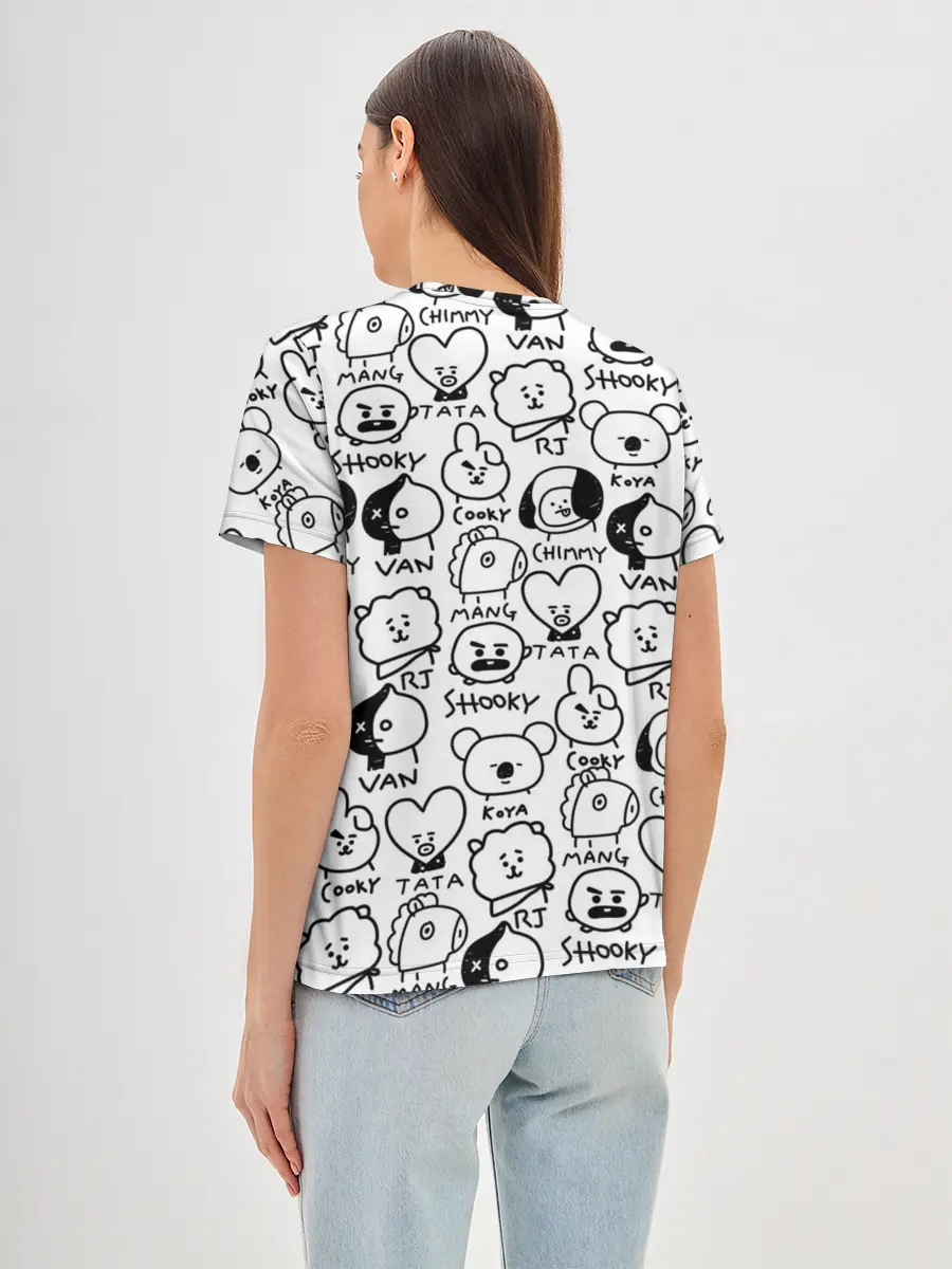 Женская базовая футболка / BTS | BT21