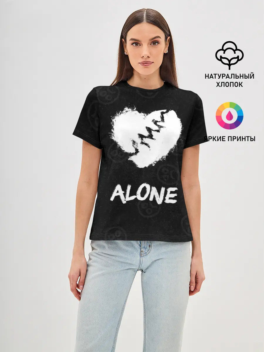 Женская базовая футболка / Alone