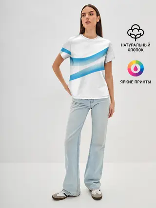 Женская базовая футболка / Волны