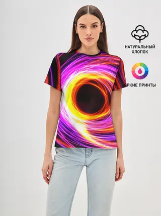 Женская базовая футболка / ИСКРЫ