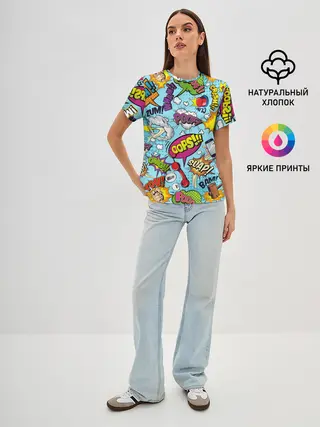 Женская базовая футболка / Комиксы