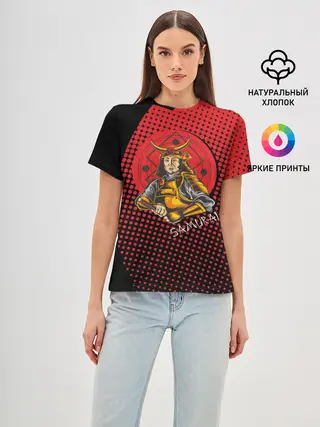 Женская базовая футболка / Самурай