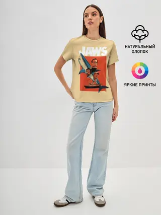 Женская базовая футболка / Челюсти