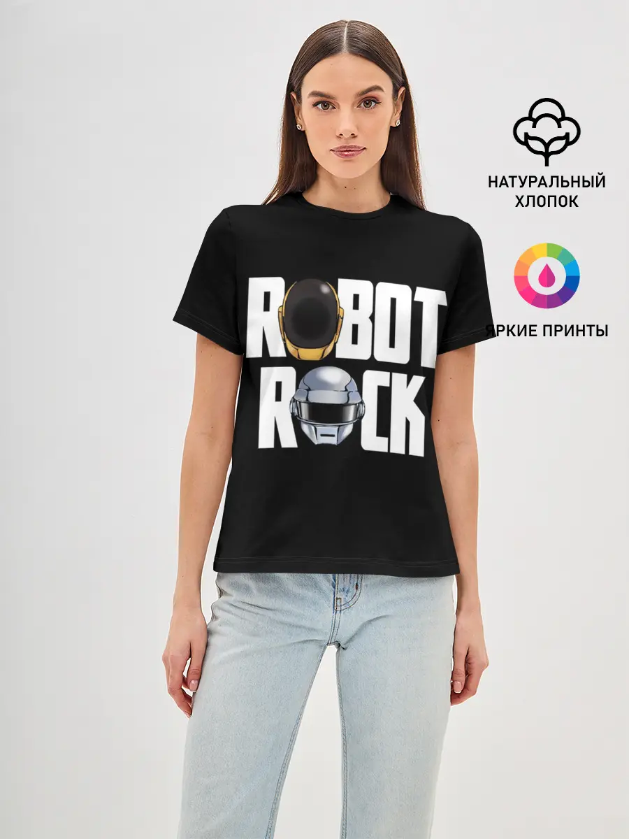 Женская базовая футболка / Robot Rock