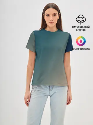 Женская базовая футболка / Первые лучи солнца