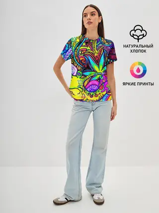 Женская базовая футболка / PSY ABSTRACTION