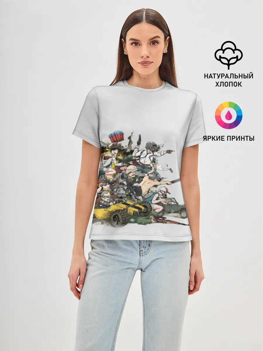 Женская базовая футболка / Погоня