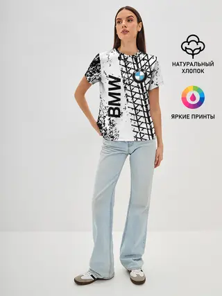 Женская базовая футболка / BMW.