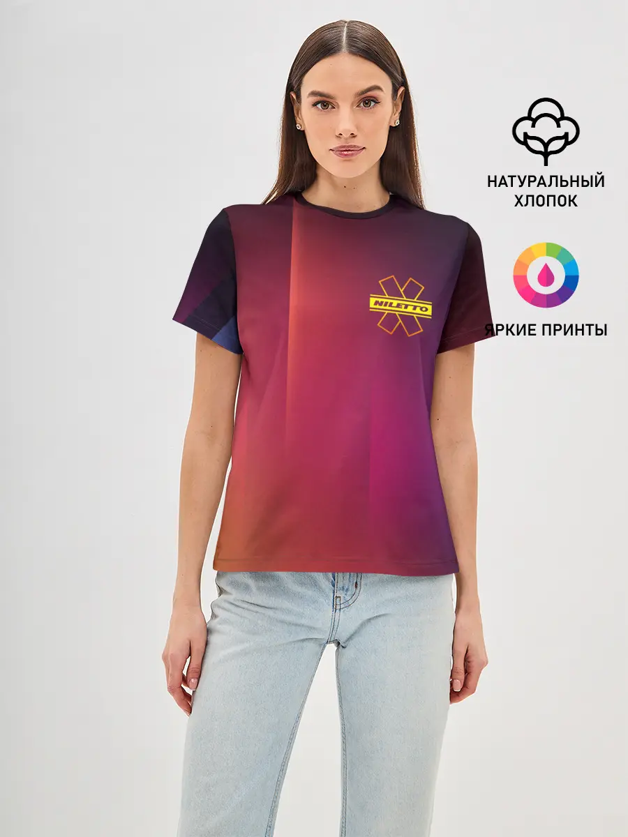 Женская базовая футболка / NILETTO LOGO | НИЛЕТТО ЛОГО