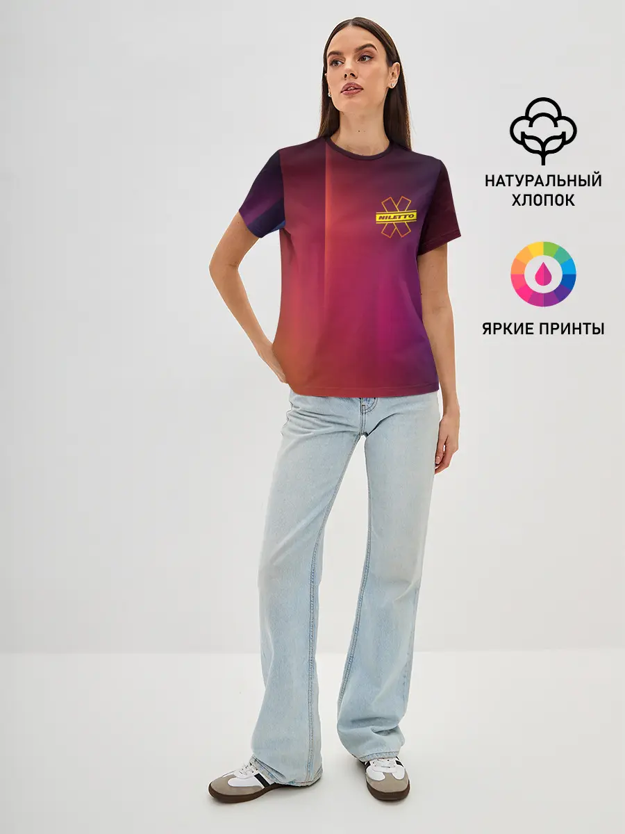 Женская базовая футболка / NILETTO LOGO | НИЛЕТТО ЛОГО
