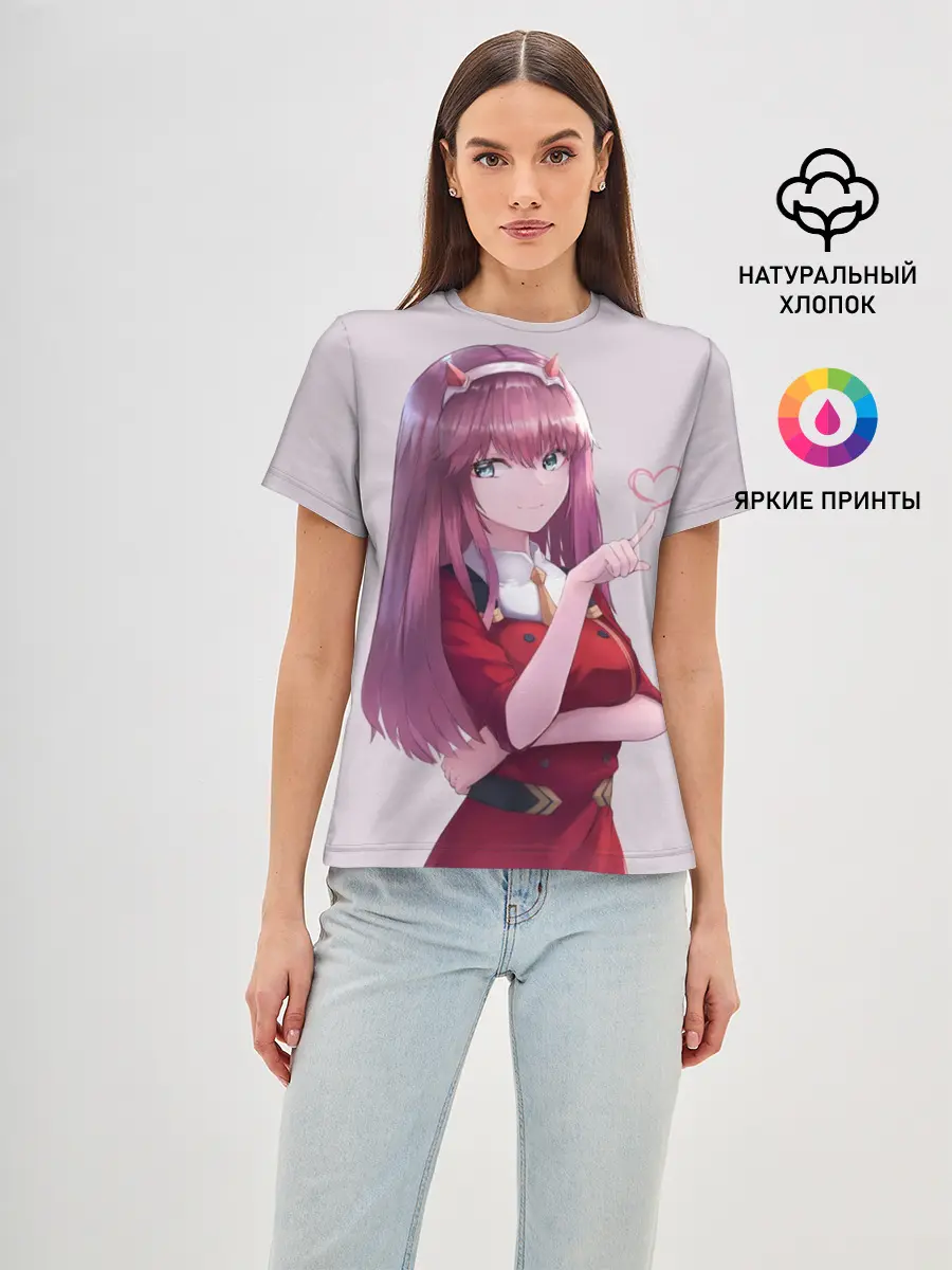 Женская базовая футболка / Darling heart