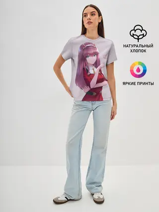 Женская базовая футболка / Darling heart