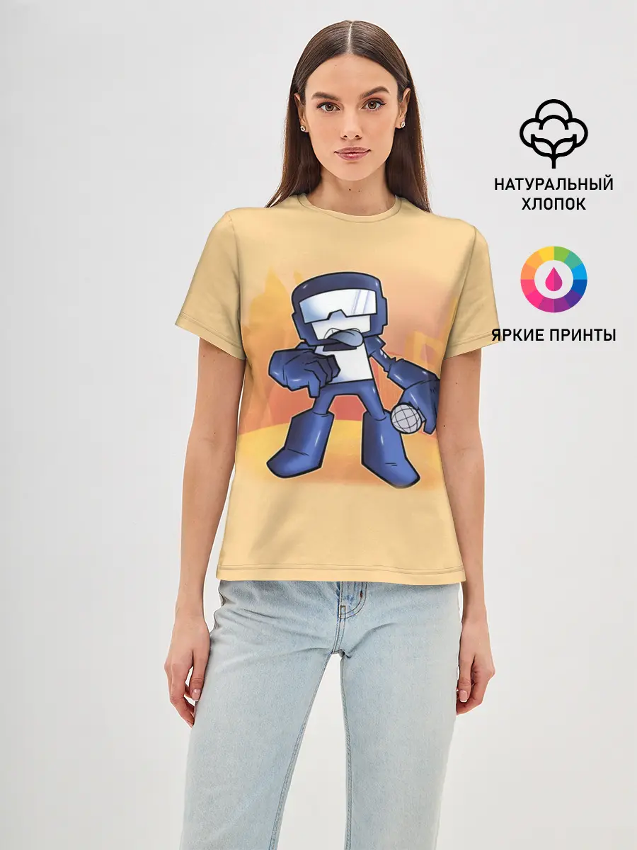 Женская базовая футболка / Friday Night Funkin Танкист