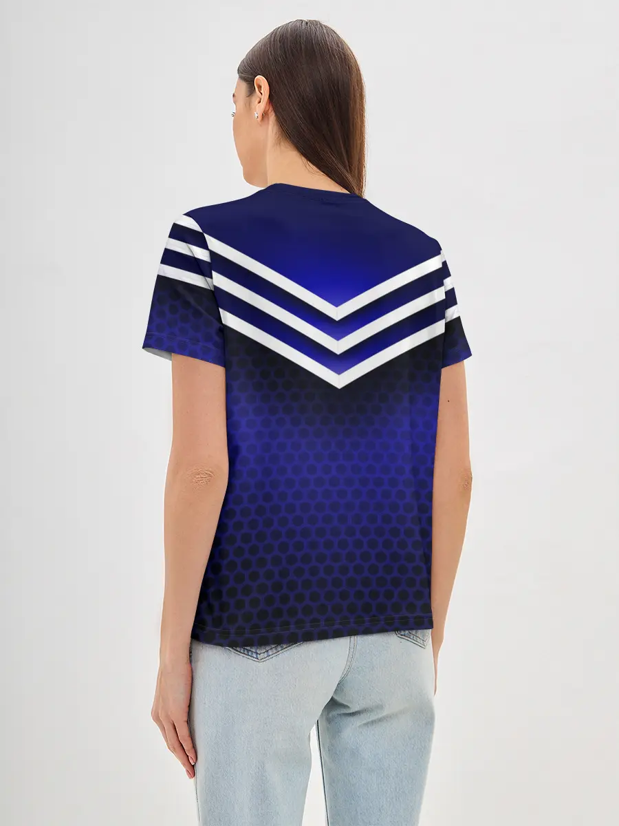 Женская базовая футболка / Sport blue style