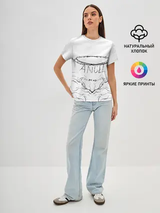 Женская базовая футболка / Angel of dead