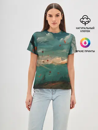 Женская базовая футболка / Горы