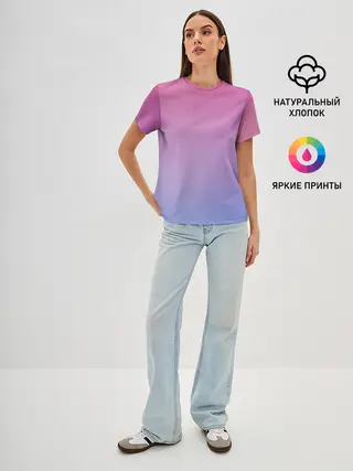 Женская базовая футболка / Восход солнца