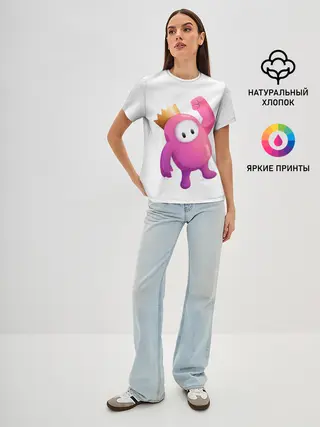 Женская базовая футболка / Fall Guys