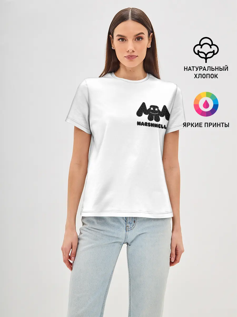 Женская базовая футболка / Marshmello
